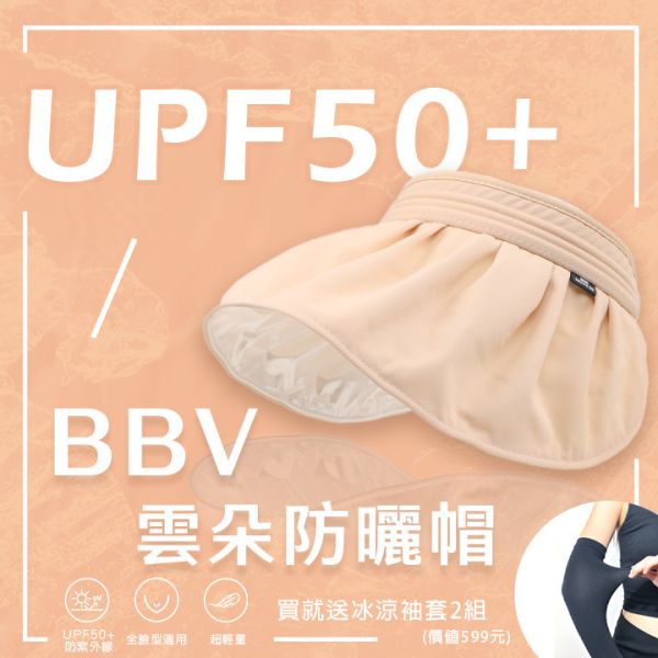 BBV雲朵防曬帽UPF50+【精緻白】(送BBV防曬冰絲袖套黑/白各1） UPF50+防曬帽,防曬帽,夏季帽子,戶外防曬帽,遮陽帽,防曬帽款式,防曬帽品牌,防曬帽選購指南,防曬帽保護指數,雲朵防曬帽