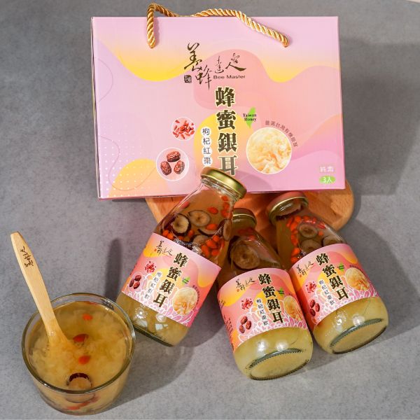 蜂蜜銀耳枸杞紅棗飲(瓶裝)3入 養蜂達人,志城養蜂場,蜂蜜,蜂蜜禮盒,團購,宅配,台中蜂蜜,比賽蜂蜜,蜂王乳,蜂花粉,龍眼蜜,荔枝蜜,百花蜜,特等蜂蜜, 蜂蜜銀耳枸杞紅棗飲