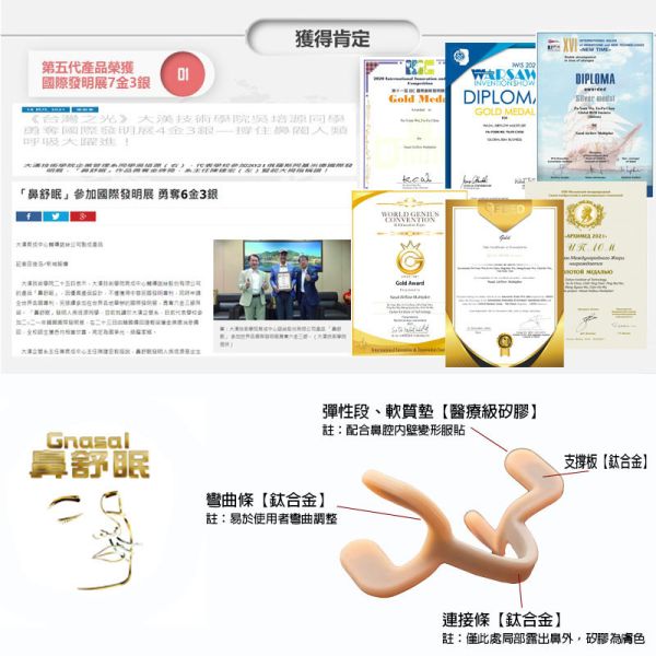 Easy Breath-Titanium alloy combined with LSR liquid silicone Breathe Easy, Nasal Congestion,stuffy nose, International Gold Medal of Invention, Nasal Congestion, Relieve Nasal Congestion, Snoring, Rhinitis, How to pass the nasal congestion, Relieve Nasal Conges