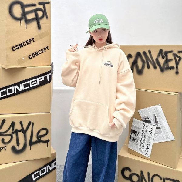 HEALTH舉重柴犬印花刷毛帽Tee 