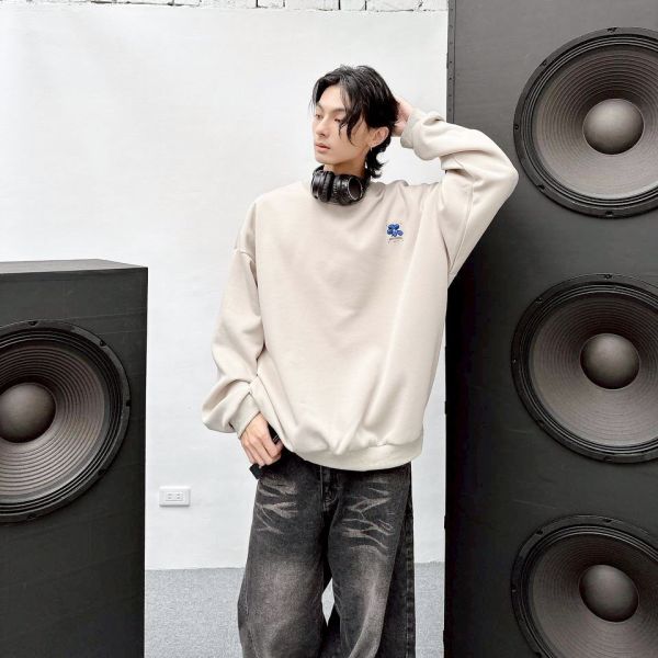 刺繡對焦框花朵大學Tee 