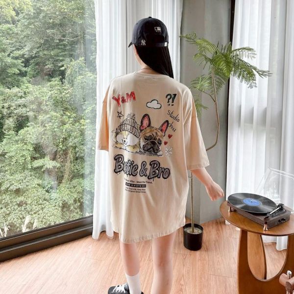 【現貨】柴犬與法鬥手繪感短Tee 