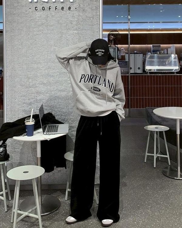 PORTLAND貼布繡刷毛帽Tee 