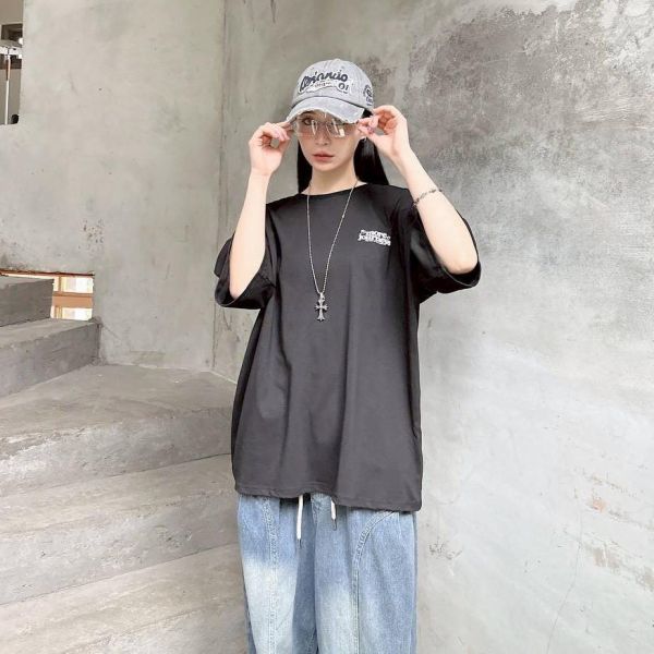 slow down蒙面紙袋男孩印花短Tee 