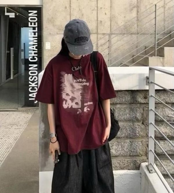 【現貨】模糊字母印花短Tee 