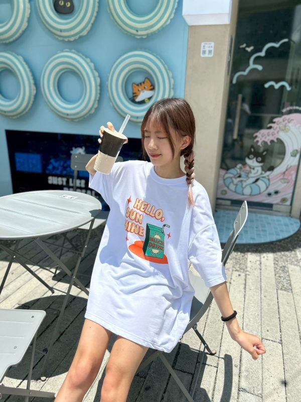 【現貨】沙灘飲料印花Tee 