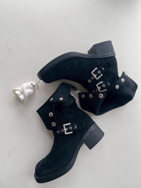 【預購】鉚釘中筒機車靴 