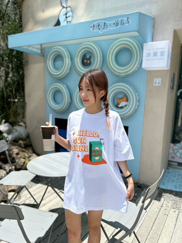 【現貨】沙灘飲料印花Tee 