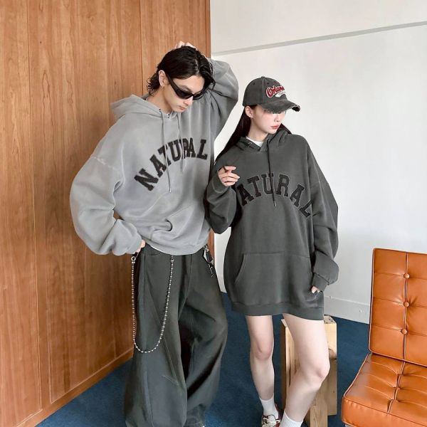 NATURAL貼布繡水洗帽Tee 