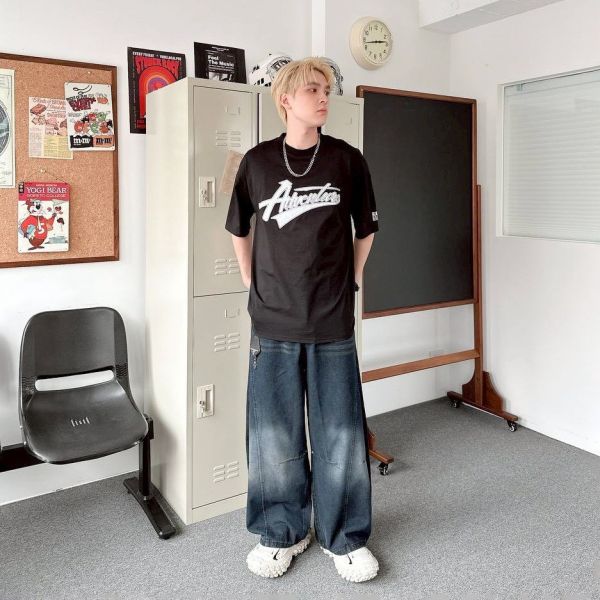 【SORONA®現貨】美式撞色車線貼布涼感Tee 