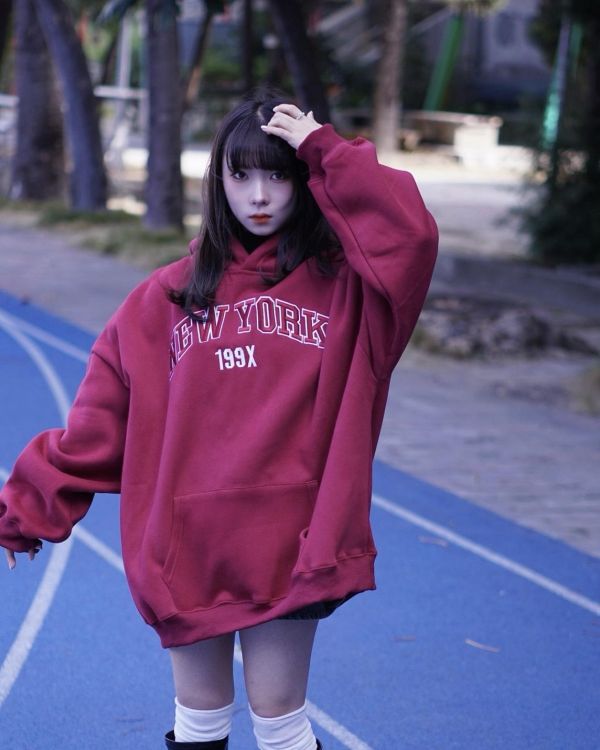 【現貨】199X刺繡紐約重磅刷毛帽Tee 