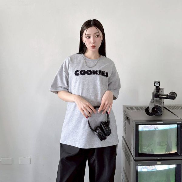 【現貨】COOKIES毛巾繡短Tee 