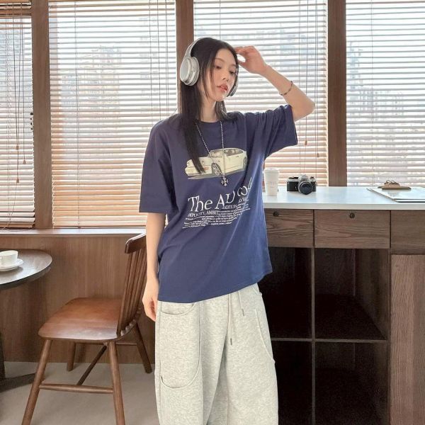 【現貨】The ALD 964復古跑車印花短Tee 