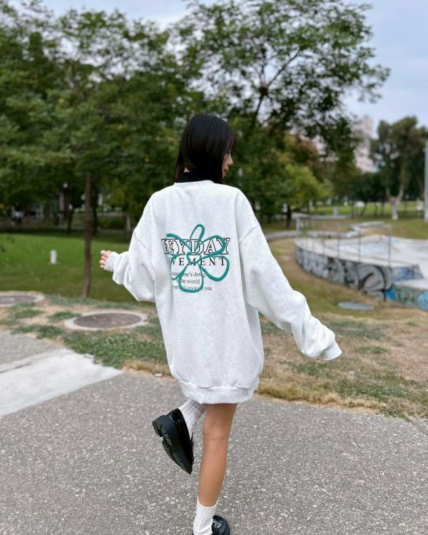 【現貨】HEYDAY發泡花朵刷毛大學Tee 