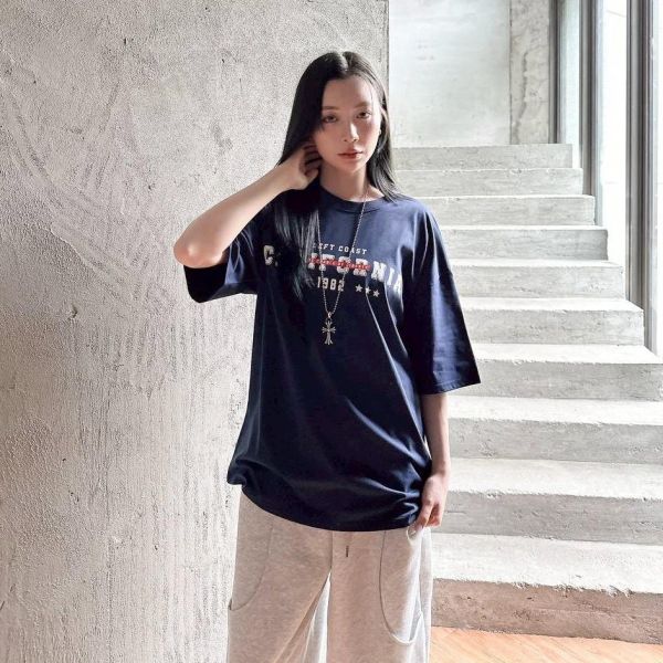 【SORONA®】California1982立體字涼感短Tee 