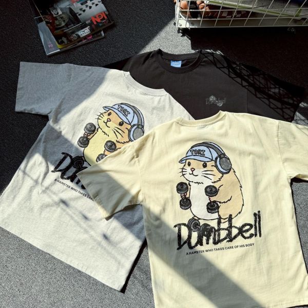 【現貨】dumbbell田鼠健身塗鴉短Tee 