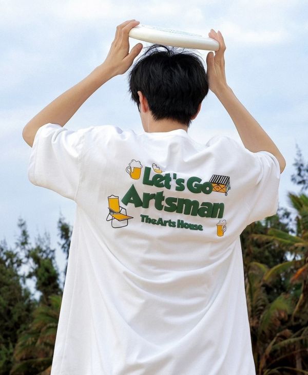 發泡啤酒露營短Tee 