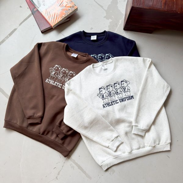 ADLV四熊印花刷毛大學Tee 