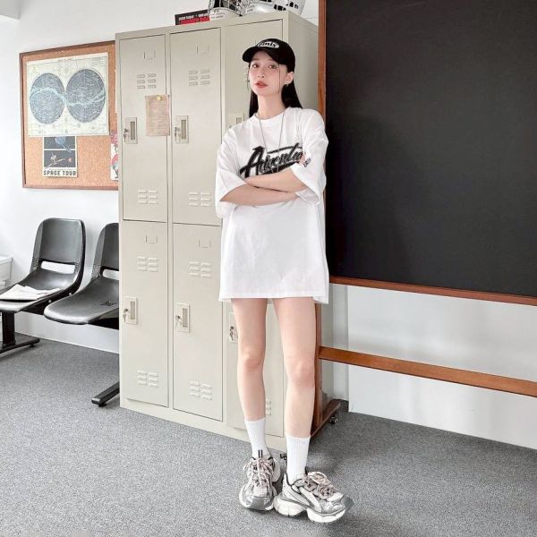 【SORONA®現貨】美式撞色車線貼布涼感Tee 