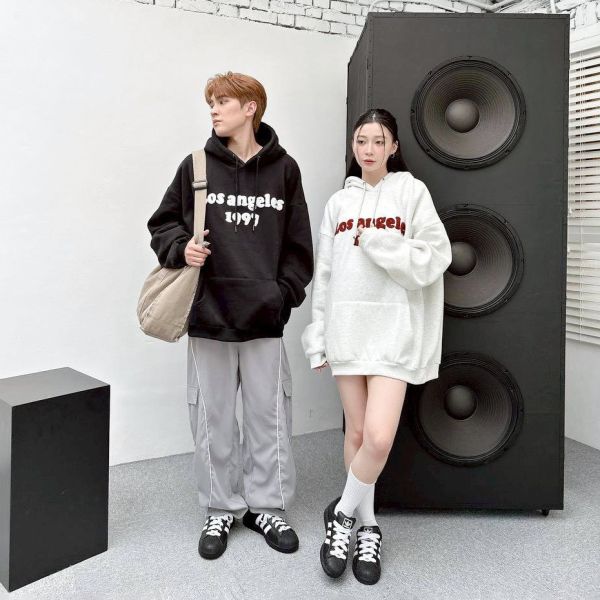 Los Angeles 1997毛巾繡刷毛帽Tee 