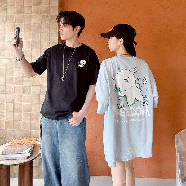 【現貨】FREEDOM小狗印花短Tee 