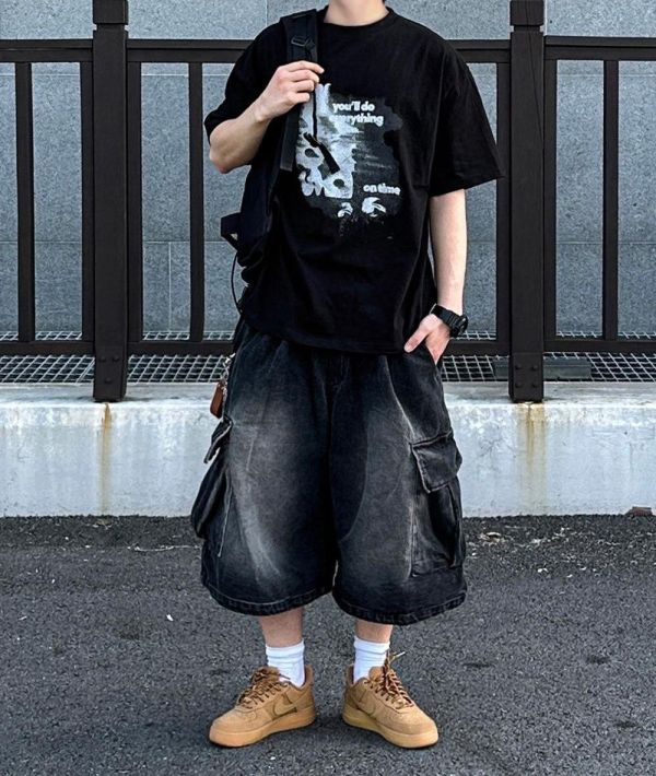 【現貨】模糊字母印花短Tee 