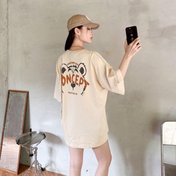 【現貨】熊掌印花短Tee 