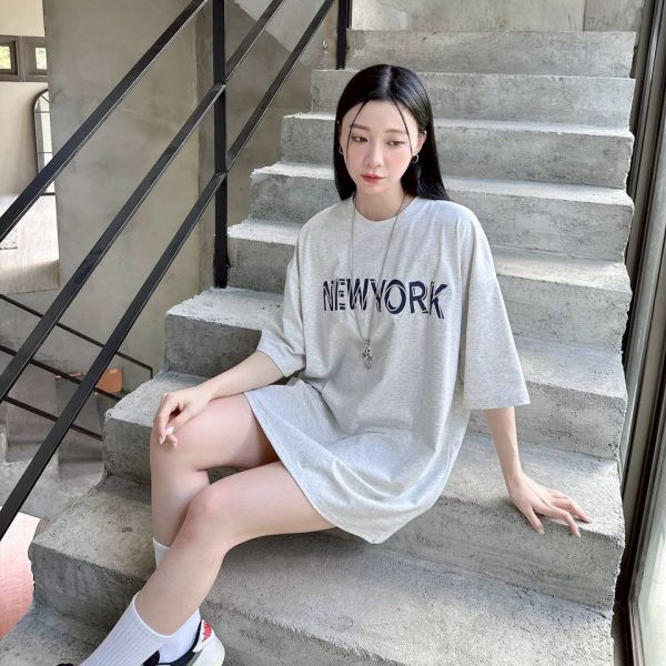 【SORONA®現貨】NEW YORK 刺繡字體涼感Tee 