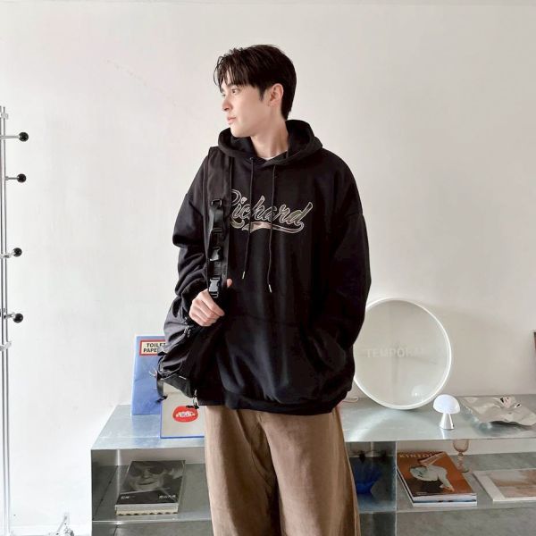 Richand刺繡刷毛帽Tee 