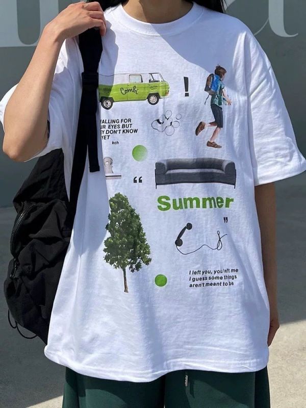 【現貨】INS貼紙合集短Tee 