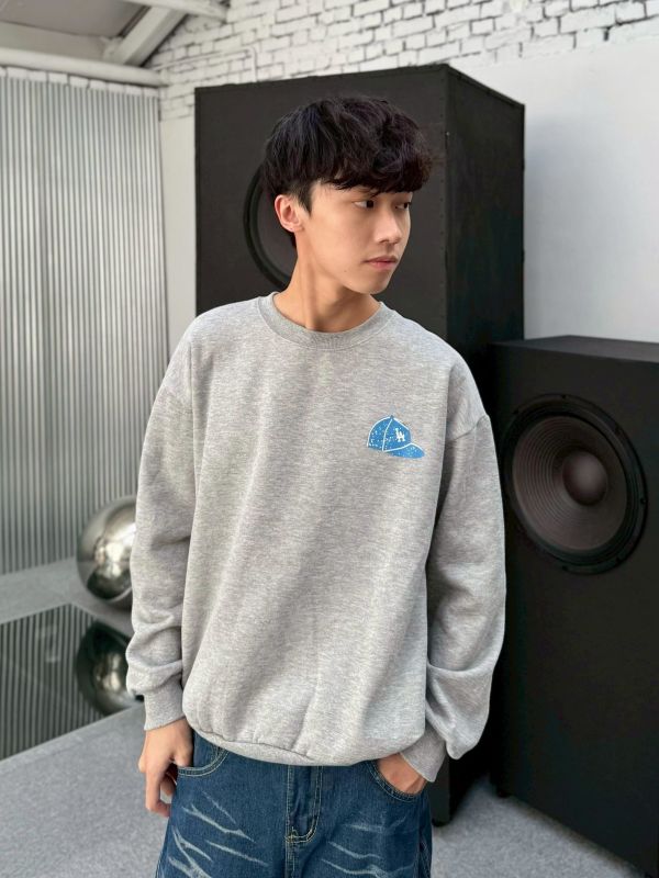 LA棒球帽刷毛大學Tee 