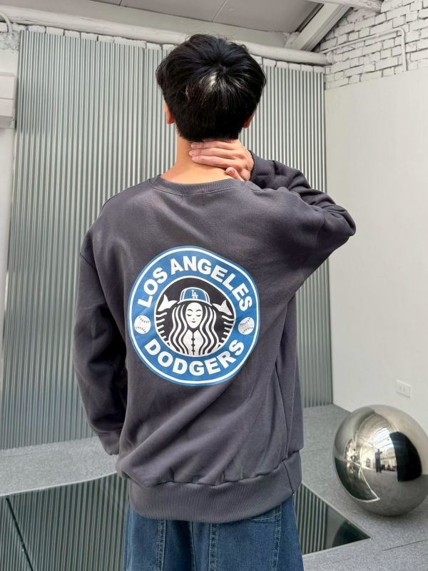 LA棒球帽刷毛大學Tee 