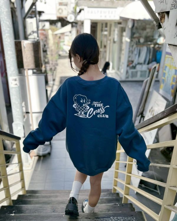 【現貨+預購】爆米花先生抽菸印花刷毛大學Tee 