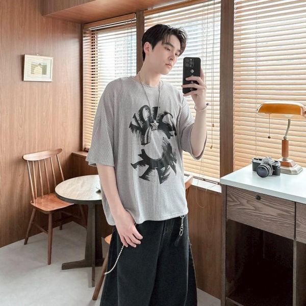 【現貨】VOICE旋轉殘影印花短Tee 