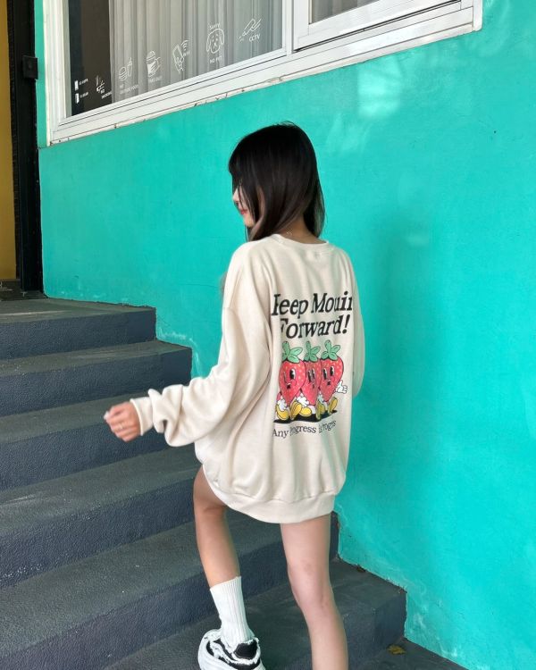 【現貨】美式草莓卡通大學Tee 