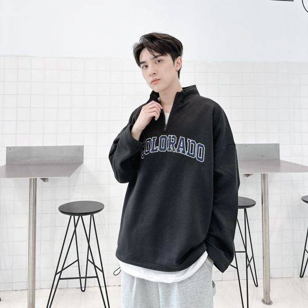 刺繡COLORADO立領長Tee 