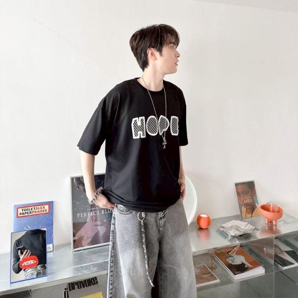 【現貨】HOPE斜紋字印花短Tee 