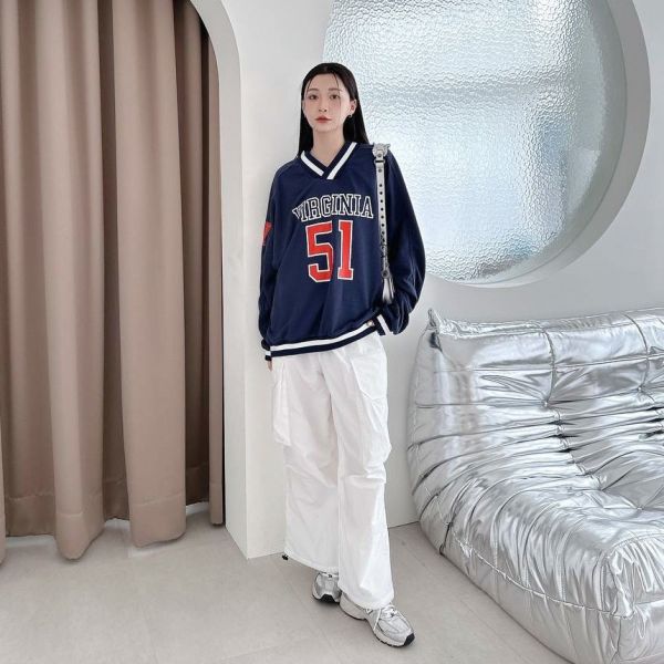 VIRGINIA 51V領撞色棒球大學Tee 