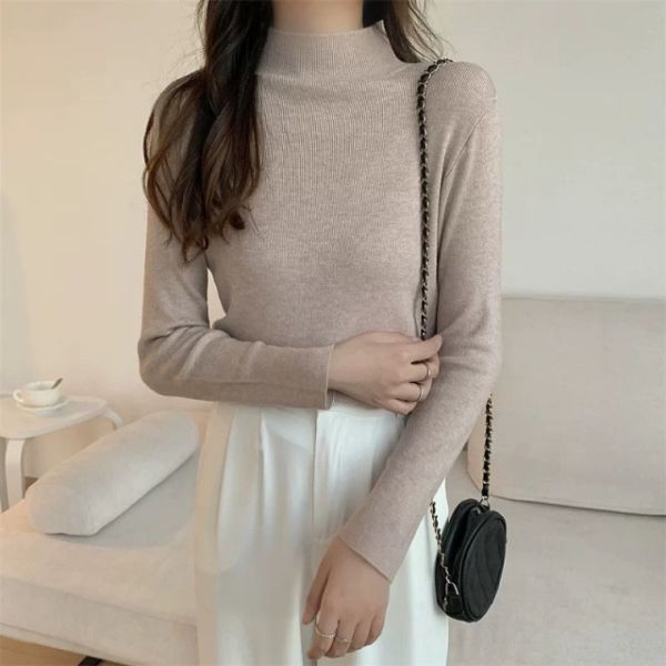 羊絨高領打底上衣 