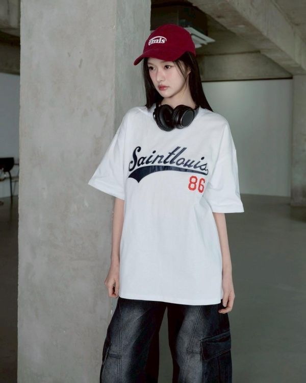 【現貨】Saintlouis86刺繡短Tee 