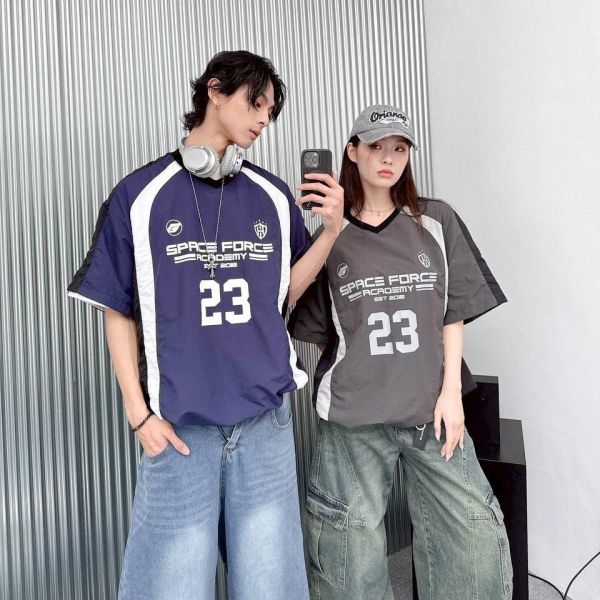 【現貨】space force 23撞色肩袖束口風衣 