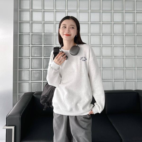 STAYALONE看書男孩刷毛大學Tee 