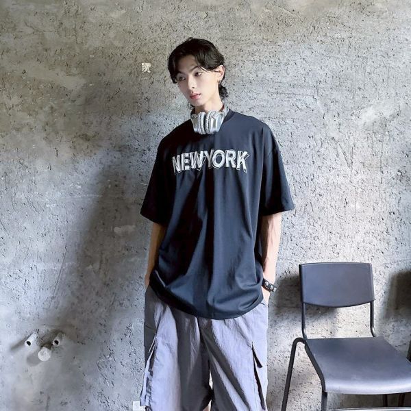 【SORONA®現貨】NEW YORK 刺繡字體涼感Tee 