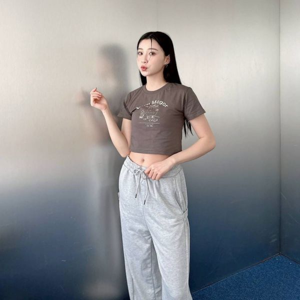 【現貨】Usra Magor小熊印花短版上衣 