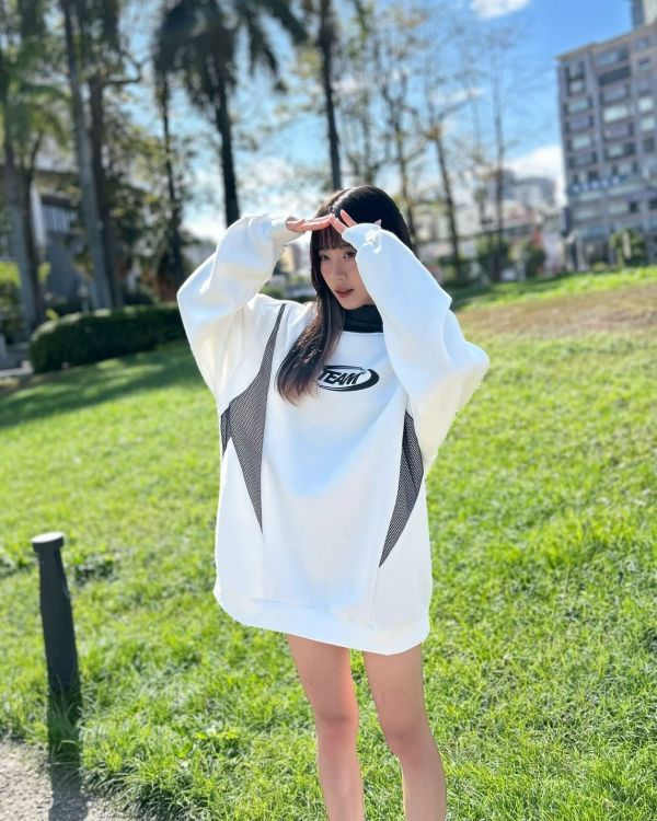 TEAM圓標網眼刷毛大學Tee 