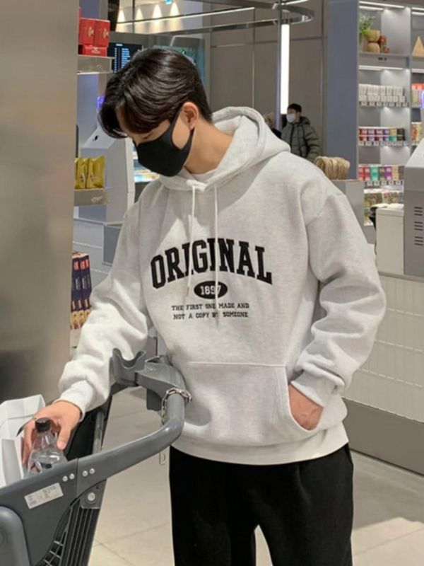 電繡ORIGINAL美式刷毛帽Tee 