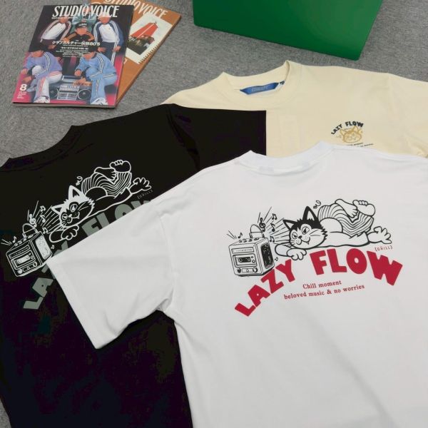 【SORONA®】LAZY FLOW慵懶貓咪印花短Tee 