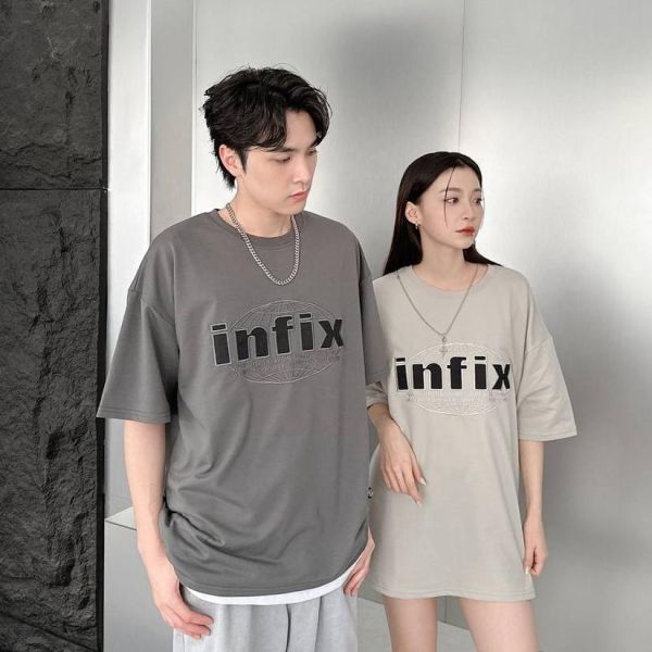 【現貨】infix刺繡水洗感短Tee 