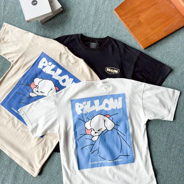 【現貨】PiLLOW 睡覺狗狗印花Tee 