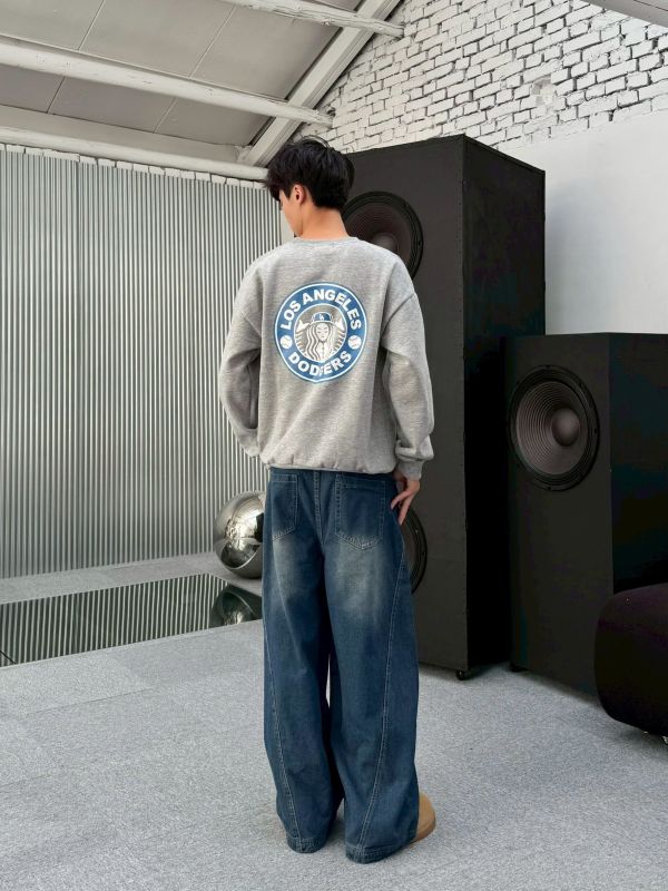 LA棒球帽刷毛大學Tee 